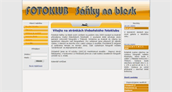 Desktop Screenshot of fotoklub.trebonsko.org