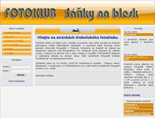 Tablet Screenshot of fotoklub.trebonsko.org